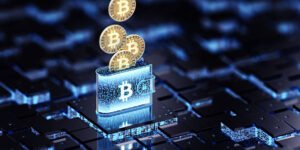 Cryptocurrency concepts. 3D render